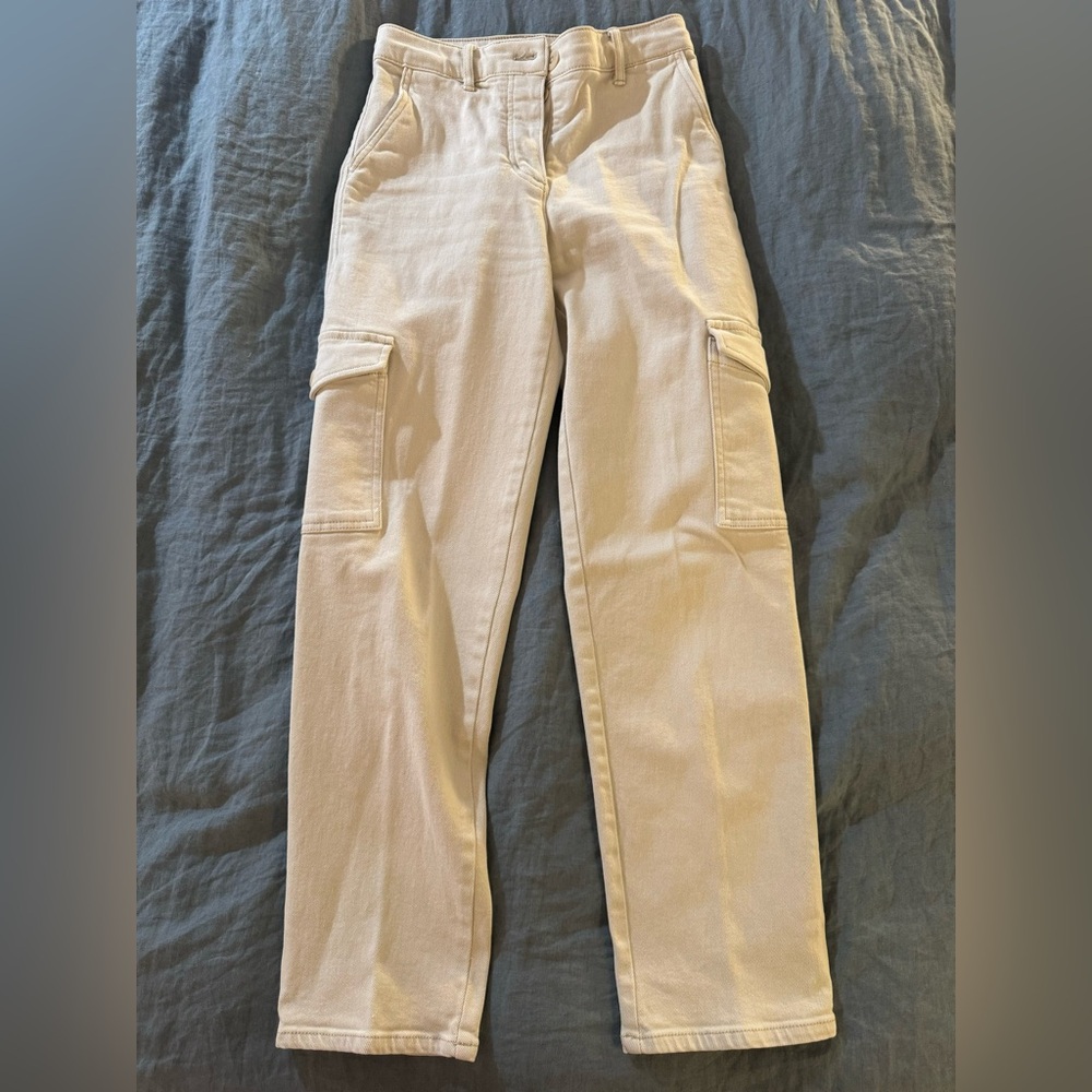 Aritzia Wilfred Free Cream Cargo Pant, Size 0